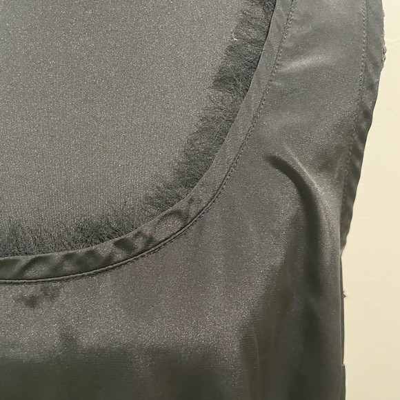 Elle Black Sleeveless Fringed Dress with floral design - Picture 3 of 6